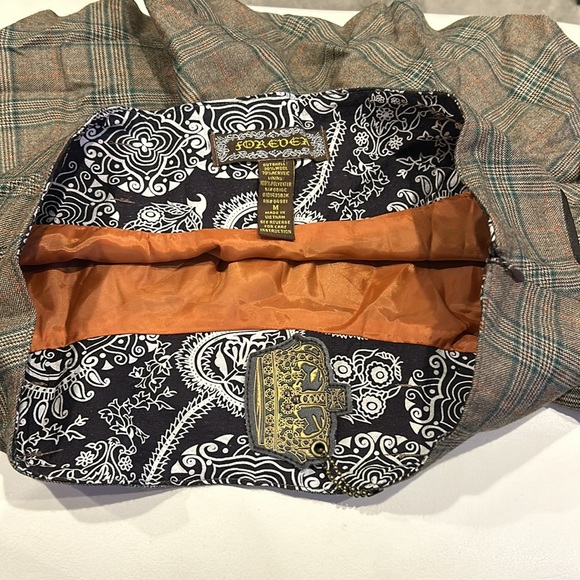 Brown Plaid Mini Skirt with Belt Loops -sz M -NWT - Picture 7 of 8